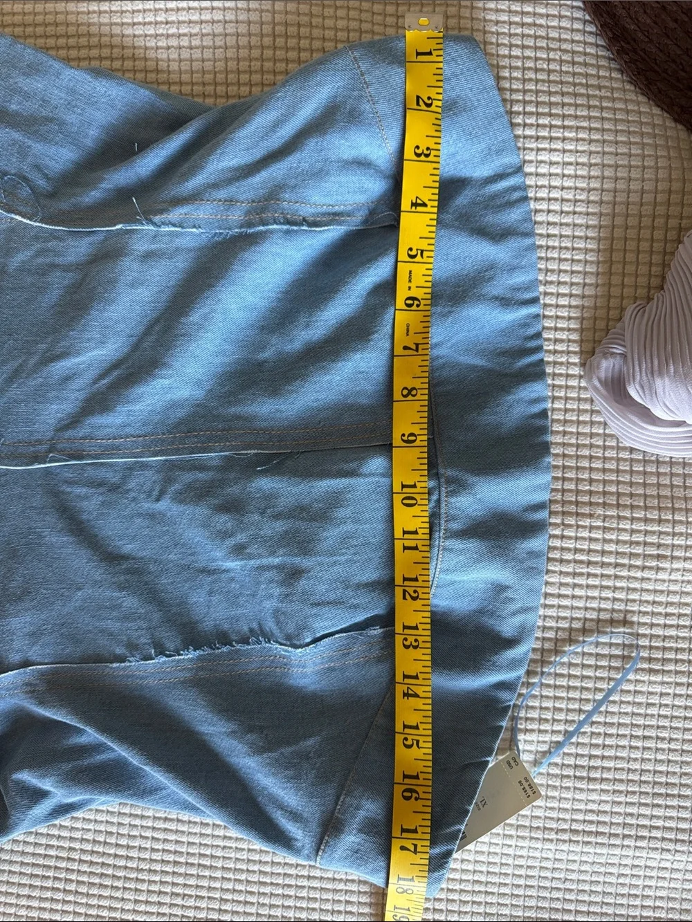NWT Anthropologie Light Blue Denim mini dress